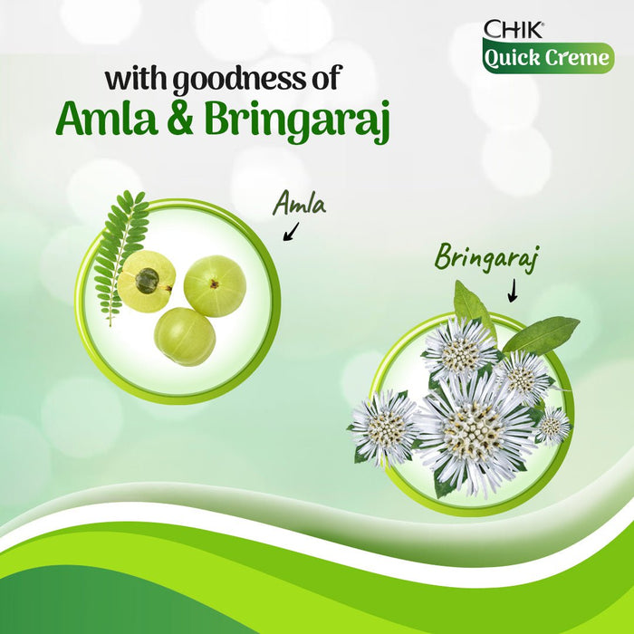 Chik Quick Crème Hair Color 24 gm | Natural Brown | Ammonia Free Hair Color (Pack of 5) - Cavinkart