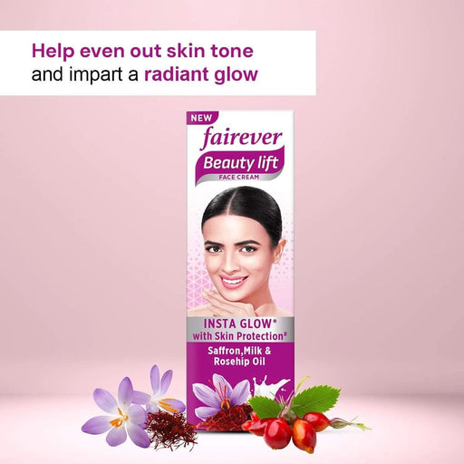 Fairever Beauty Lift Saffron, Milk & Rosehip Oil Face Cream, 50g - Cavinkart
