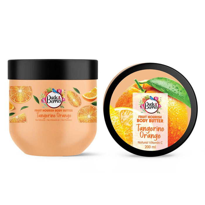 Fruit Nourish Tangerine Orange Body Butter for (200 ml) - Buds&Berries