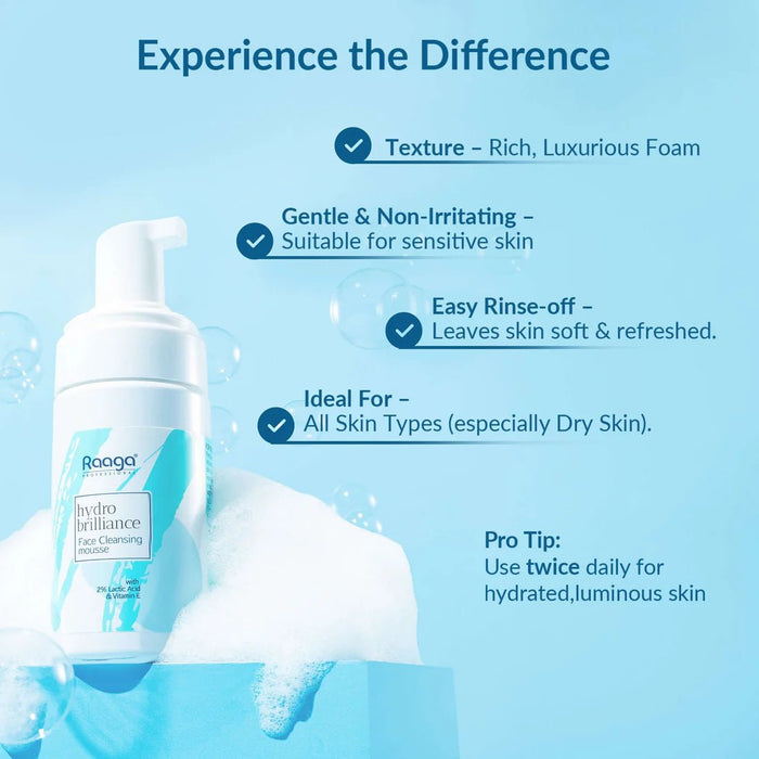 Hydro Brilliance Face Cleansing Mousse | Embrace the Art of Hydration & Gentle Purification | 100ml - Cavinkart