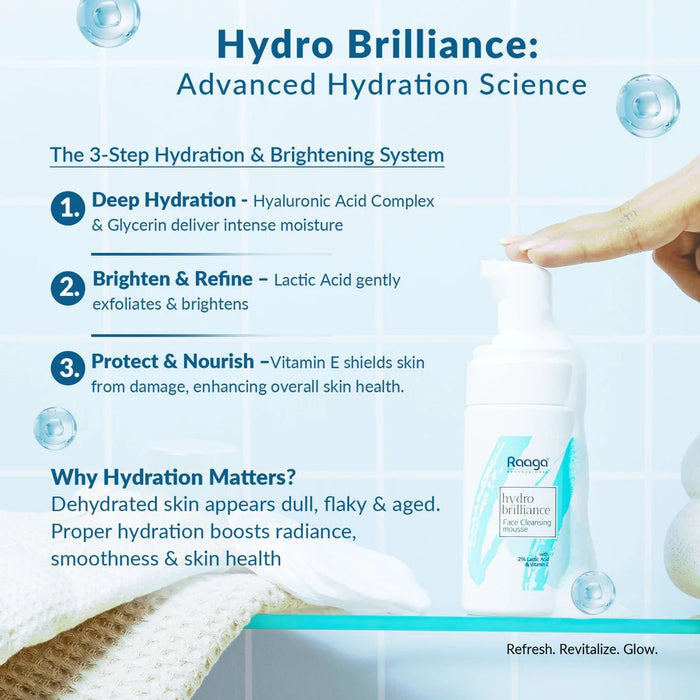 Hydro Brilliance Face Cleansing Mousse | Embrace the Art of Hydration & Gentle Purification | 100ml - Cavinkart