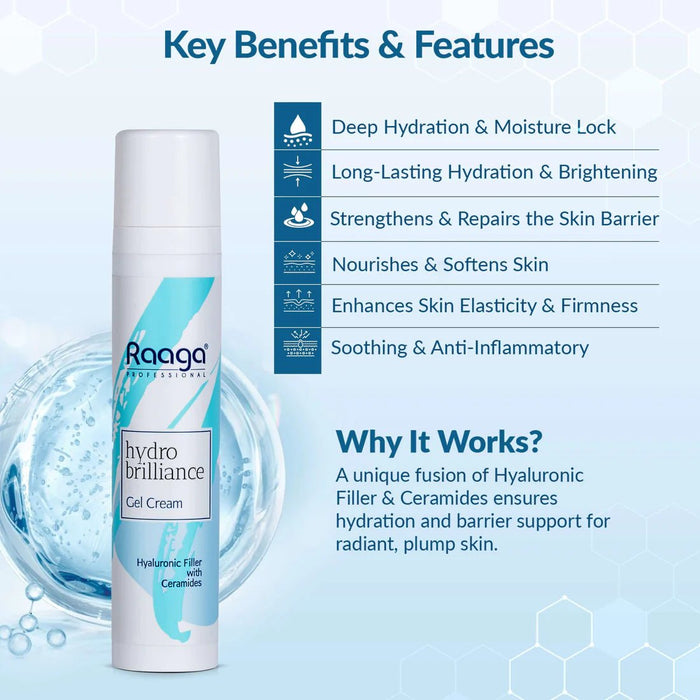 Hydro Brilliance Gel Cream | The Art of Hydration for Plump & Hydrated Skin | 55ml - Cavinkart