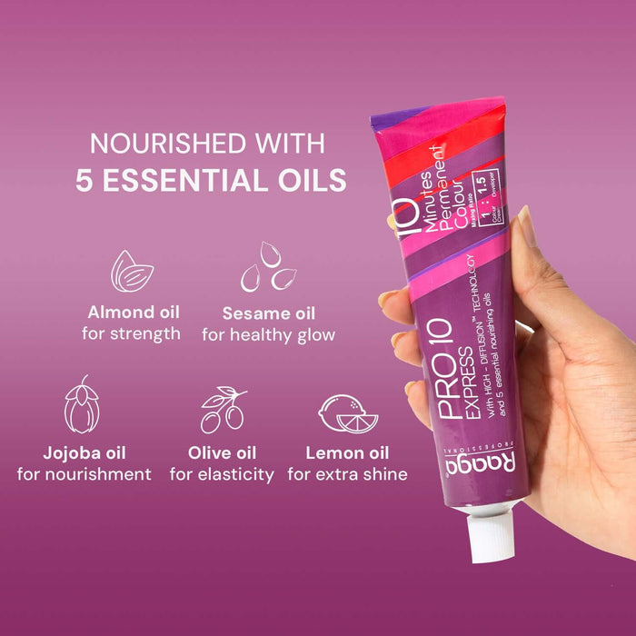 Raaga Hair colour with 5 Nourishing Essential Oils