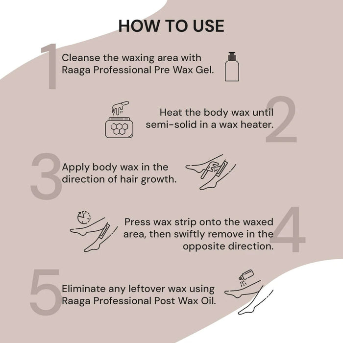 Raaga Professional Liposoluble Wax with Pearl Extract |Refreshing and smooth hair removal |  Suitable for All Skin Types, 800ml
