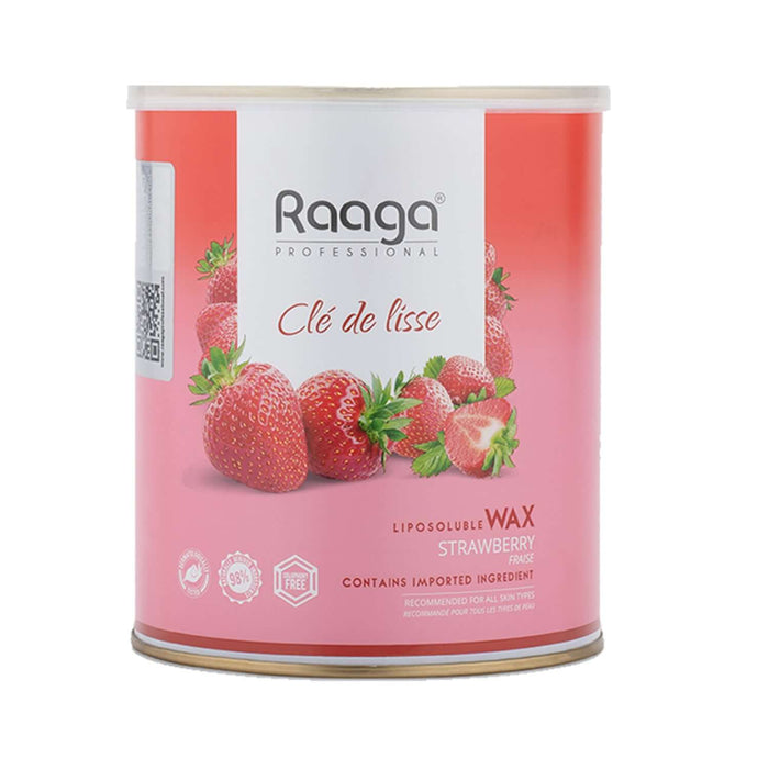 Raaga Professional Strawberry Liposoluble Wax for Body, 800ml | Nourishing & Colophony-Free Formula