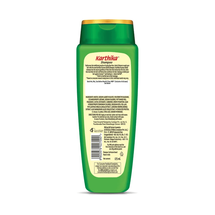 Karthika Dryness Shield Shampoo with Amla, Henna, and Aloe Vera |175 ml - Cavinkart