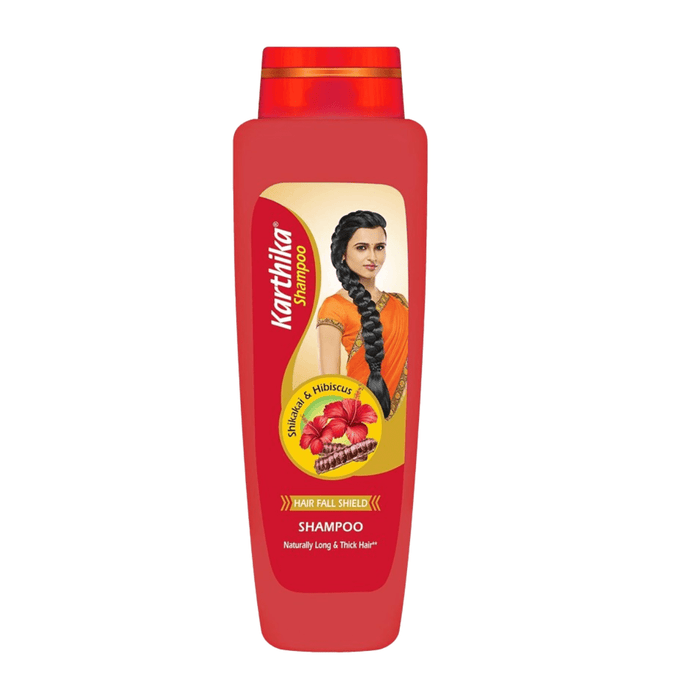 Karthika Hair Fall Shield Shampoo, 340 ml | With the Goodness of Shikakai & Hibiscus, For Men & Women - Cavinkart