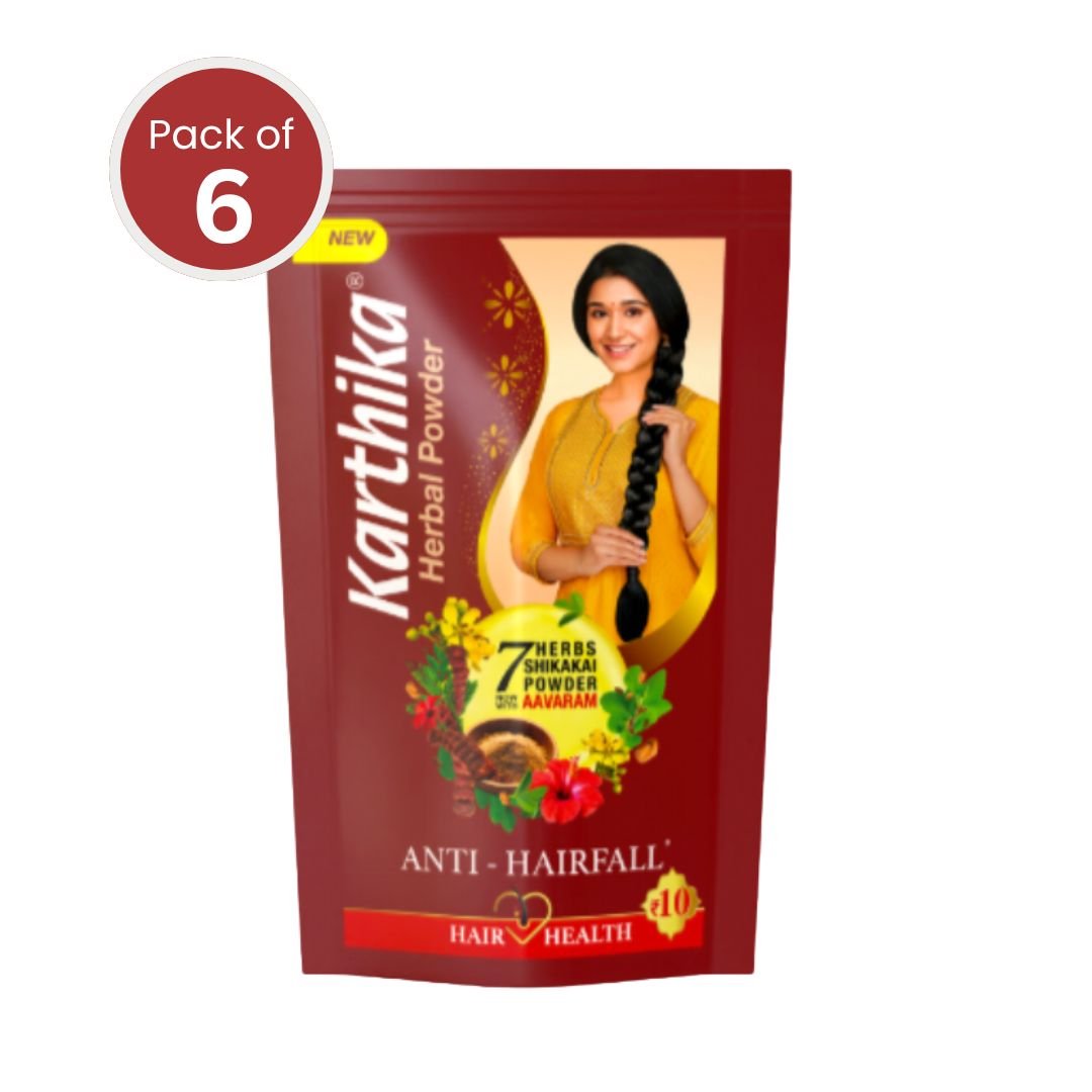Karthika Herbal Powder, 85 g Pouch (Pack of 6)
