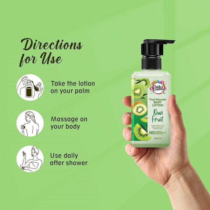 Kiwi Fruit Nourish Body Gel Lotion for Normal Skin - 240 ml - Buds&Berries