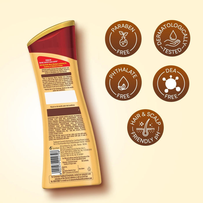 Meera Hairfall Care Shampoo, 180 ml | Goodness Of Badam & Shikakai, For Strong & Healthy Hair | For Men And Women, Paraben Free - Cavinkart