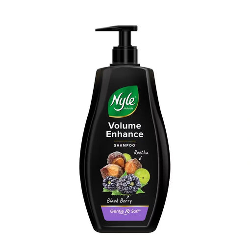 Nyle Naturals Volume Enhance Shampoo, 400 ml | For Voluminous Hair With Reetha, Blackberry & Amla | Gentle & Soft Shampoo For Men & Women - Cavinkart