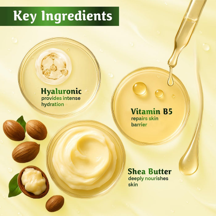 Nyle Serum Body Lotion for All Skin Types, 400 ml | With Shea Butter, Hyaluronic Acid & Vitamin B5 | 48H Moisturization | Lightweight & Non - Sticky - Cavinkart