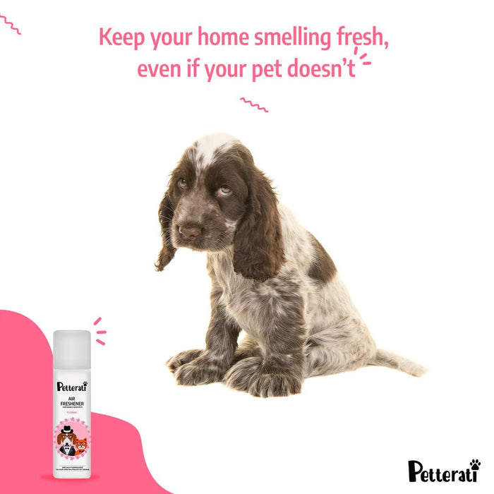 Petterati Air Freshener Floral (250 ML) | Pet - Safe Air Freshener | Long - Lasting Odour Neutraliser for Homes, Offices, & Cars - Cavinkart