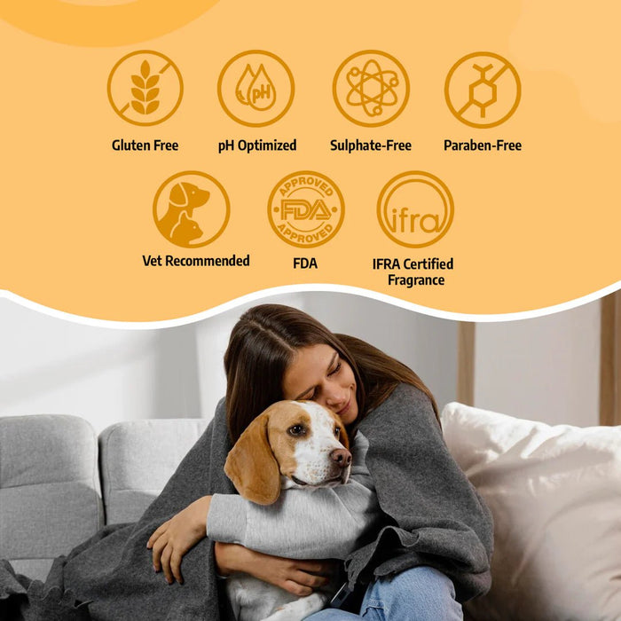 Petterati Shed Control Shampoo | Dog Hairfall Shampoo | Reduces Excessive Shedding for Dogs | 400ml - Cavinkart