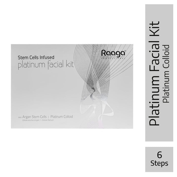 Raaga Professional 7 Step Platinum Facial Kit | 61 gm | For Radiant and Youthful Skin - Cavinkart