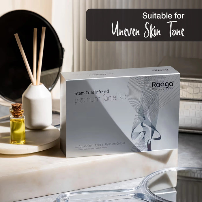 Raaga Professional 7 Step Platinum Facial Kit | 61 gm | For Radiant and Youthful Skin - Cavinkart