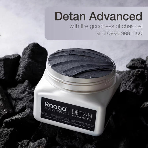 Raaga Professional De - Tan Advanced Pack | Charcoal and Dead Sea Mud | 500 gm | Removes Tan and Impurities - Cavinkart