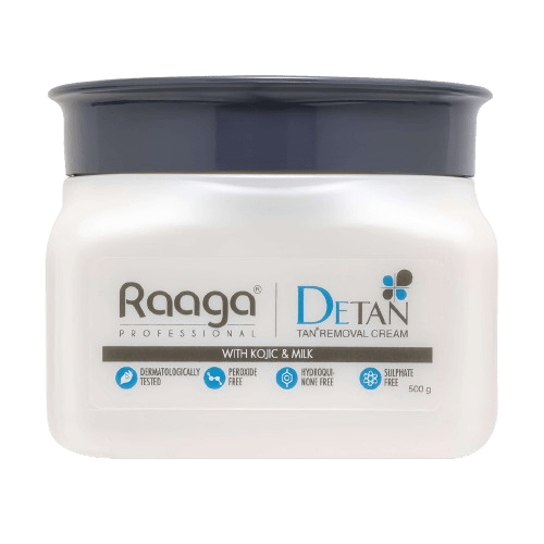 Raaga Professional De - Tan Pack | Tan Removal Cream with Kojic and Milk (500 gm) - Cavinkart