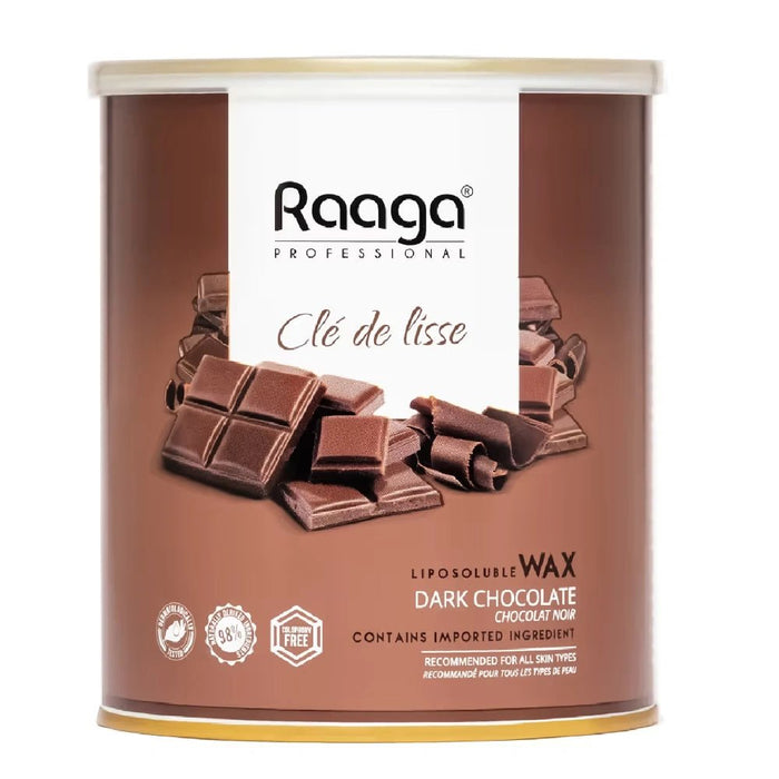 Raaga Professional Liposoluble Wax with Dark Chocolate | Pain free waxing suitable for All skin types, 800ml - Cavinkart