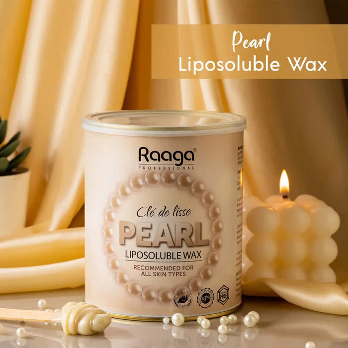 Raaga Professional Liposoluble Wax with Pearl Extract |Refreshing and smooth hair removal | Suitable for All Skin Types, 800ml - Cavinkart