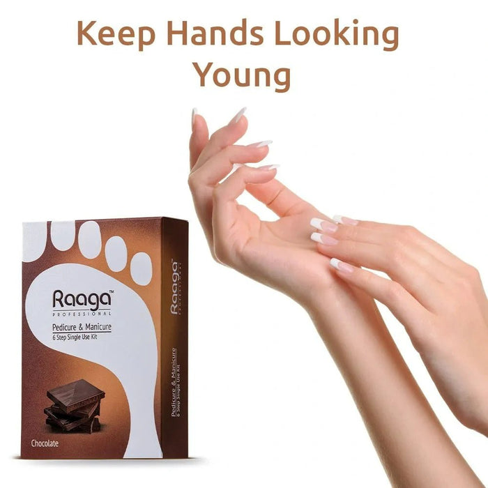 Raaga Professional Manicure Pedicure Chocolate 63g, Brown | A Professional Manicure and Pedicure kit in Chocolate flavour - Cavinkart