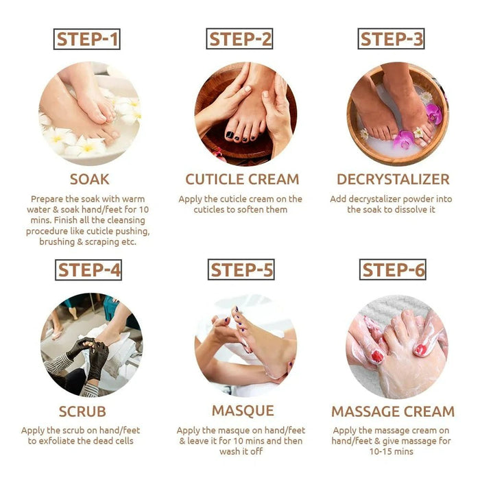 Raaga Professional Manicure Pedicure Chocolate 63g, Brown | A Professional Manicure and Pedicure kit in Chocolate flavour - Cavinkart