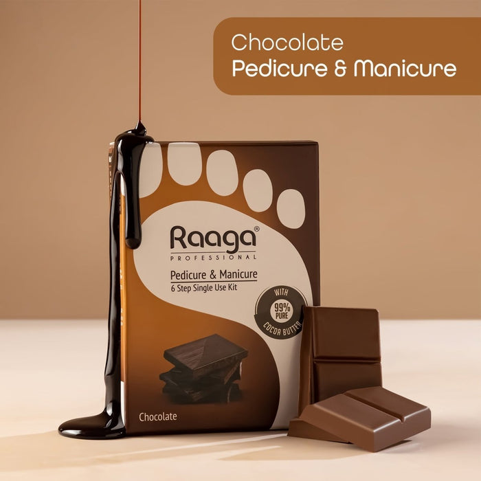 Raaga Professional Manicure Pedicure Chocolate 63g, Brown | A Professional Manicure and Pedicure kit in Chocolate flavour - Cavinkart