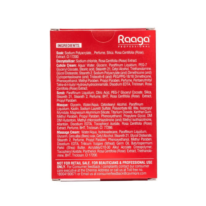Raaga Professional Manicure Pedicure Rose, 63g | Rose Petals Infused Professional Manicure Pedicure cream - Cavinkart