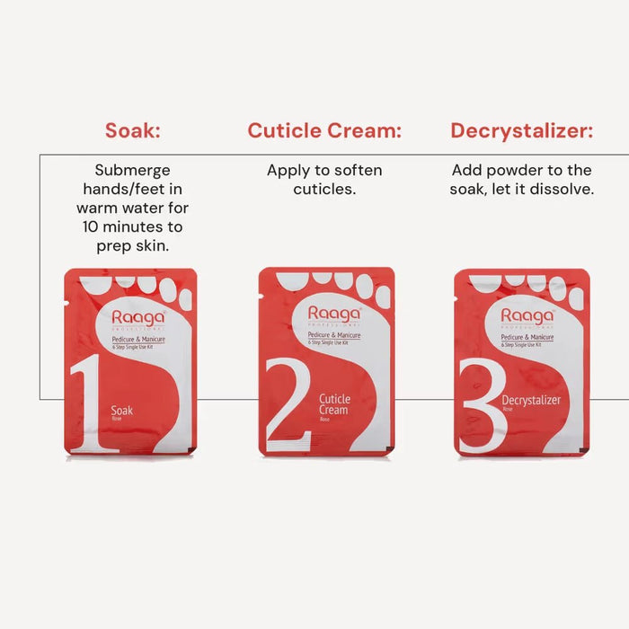 Raaga Professional Manicure Pedicure Rose, 63g | Rose Petals Infused Professional Manicure Pedicure cream - Cavinkart