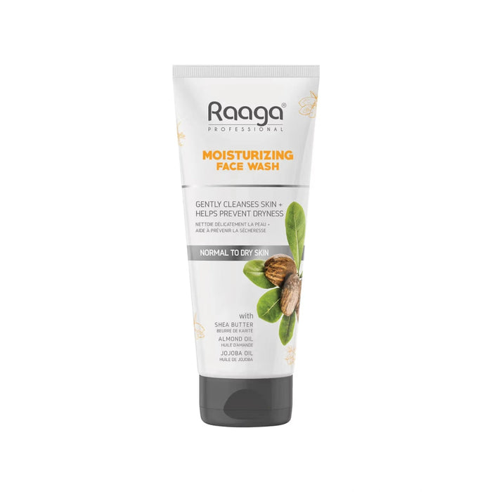 Raaga Professional Moisturizing Face Wash with Shea Butter, Jojoba, and Almond Oil, 80ml | For Normal to Dry Skin - Cavinkart
