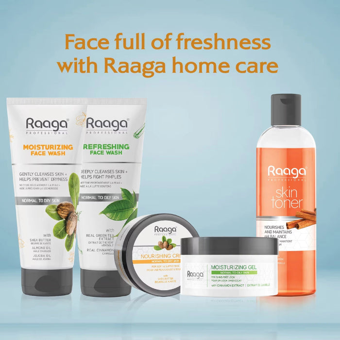 Raaga Professional Moisturizing Face Wash with Shea Butter, Jojoba, and Almond Oil, 80ml | For Normal to Dry Skin - Cavinkart