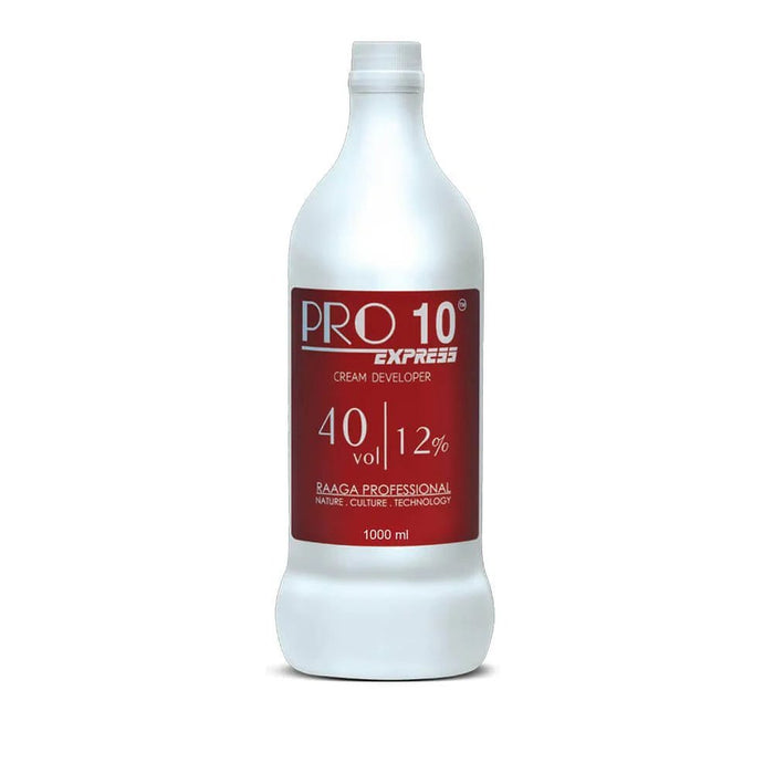 Raaga Professional Pro 10 Express Cream Developer | 40 Vol 12% (1000 ml) - Enhance Your Hair Color with Long - Lasting Results | Unlock Vibrant Color Brilliance - Cavinkart