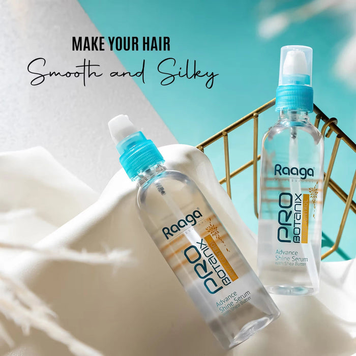 Raaga Professional Pro Botanix Frizz Control Hair Serum with Shea Butter | Advance Shine Non - Greasy Hair Serum for Smoothing (100 ml) - Cavinkart