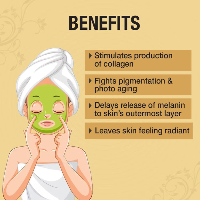 Raaga Professional Stem Cell Gold Facial Kit, 61g | Gold Colloid & Red Flesh Grape Stem Cells | Brightening & Anti - Pigmentation - Cavinkart