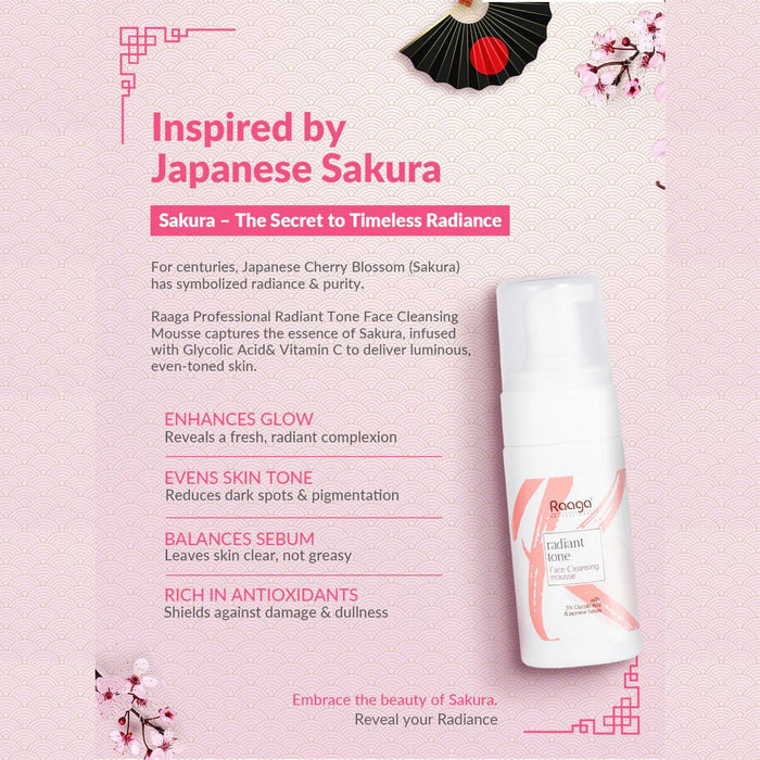 Radiant Tone Face Cleansing Mousse | Deep Cleanse Face Wash & Radiance Boost for Luminous Skin | 100ml - Cavinkart