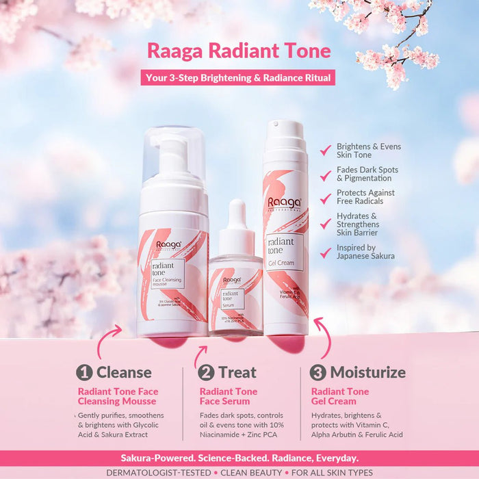 Radiant Tone Face Cleansing Mousse | Deep Cleanse Face Wash & Radiance Boost for Luminous Skin | 100ml - Cavinkart