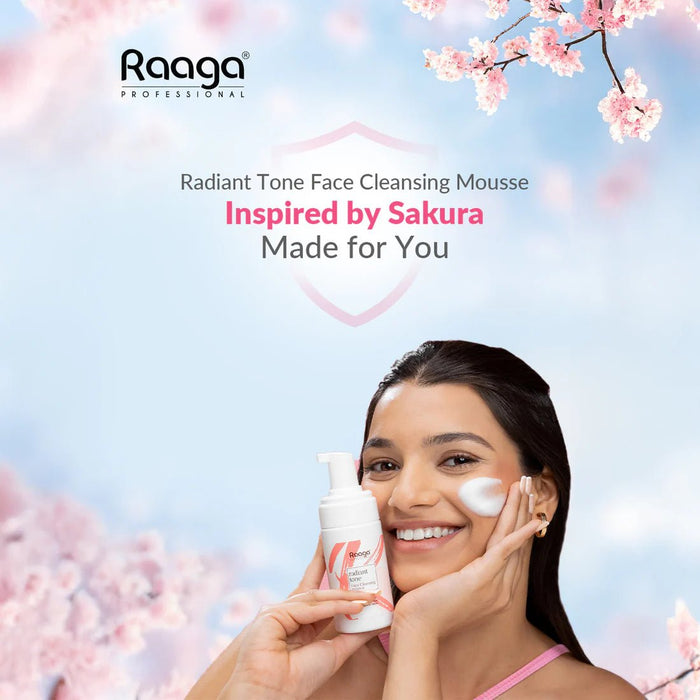Radiant Tone Face Cleansing Mousse | Deep Cleanse Face Wash & Radiance Boost for Luminous Skin | 100ml - Cavinkart