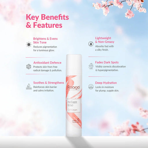 Radiant Tone Gel Cream | Lightweight & Brightening | The Key to Luminous Skin | 55 ml - Cavinkart