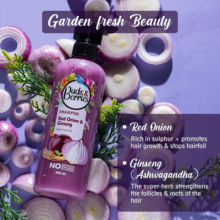 Red Onion & Ginseng Anti hair fall Shampoo 