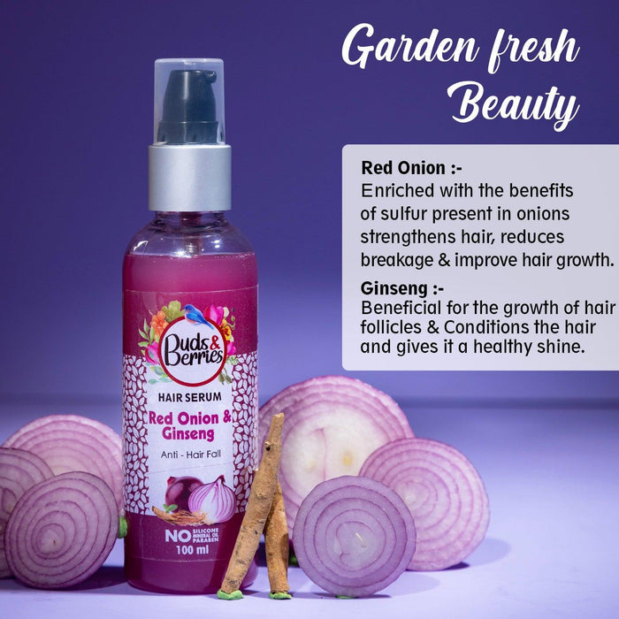 Red Onion &Ginseng Hair Serum for Anti hair fall 