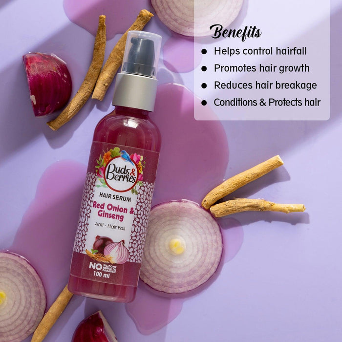 Red Onion &Ginseng Hair Serum for Anti hair fall 