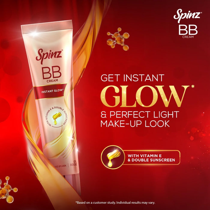 Spinz BB Pro Brightening & Beauty Face Cream (Beige 01), 29g - Cavinkart