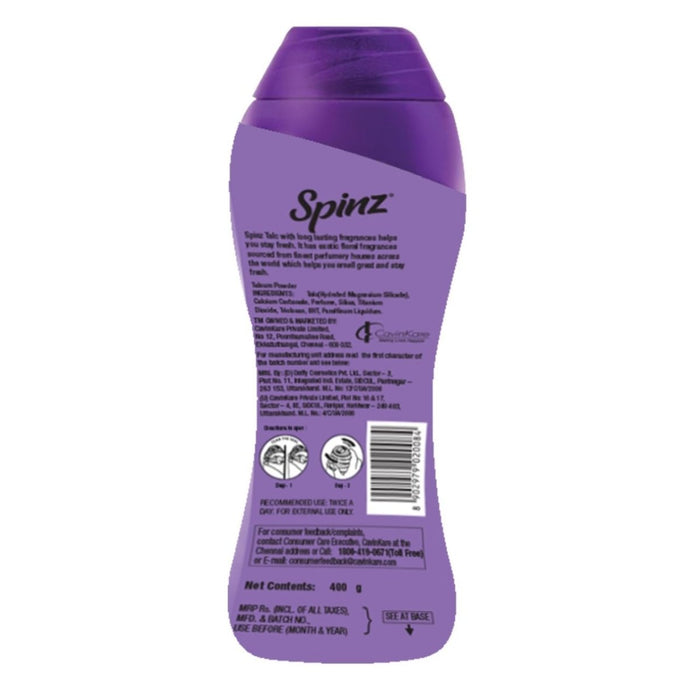 Spinz Enchante Body Talcum Powder for Women 400gm | Spinz Enchante Body Talcum Powder| Fragrant Talcum Powder for Women - Cavinkart