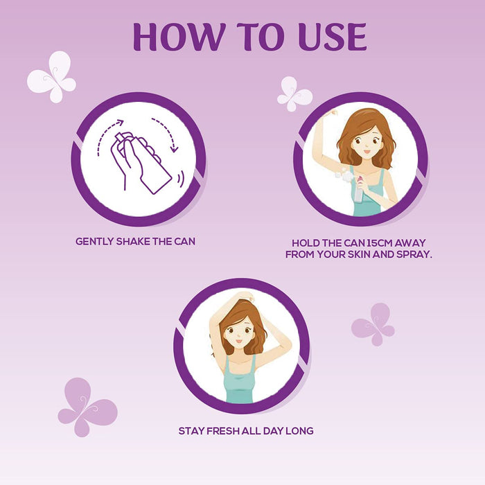 Spinz Enchante Perfumed Deo for Women, with International Fragrances for Long Lasting Freshness and 24 Hours Protection, 150ml | International Fragrances for Long Lasting Freshness of Women Deo - Cavinkart