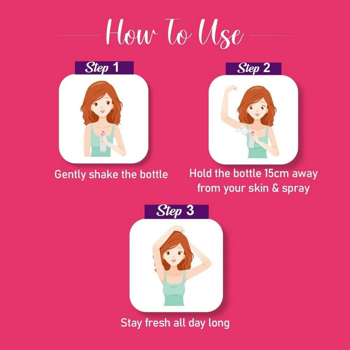 Spinz Mystic White Perfumed Deo for Women, with Fresh Lily Fragrance for Long Lasting Freshness and 24 Hours Protection, 200ml - Cavinkart