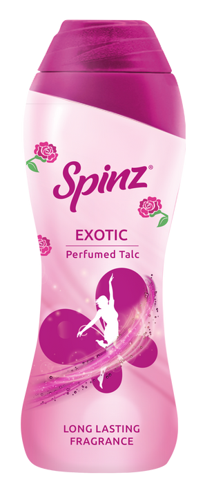 Spinz Exotic Body Talcum Powder for Women 50gm | Fragrant Talcum Powder for Women (Pack of 2)