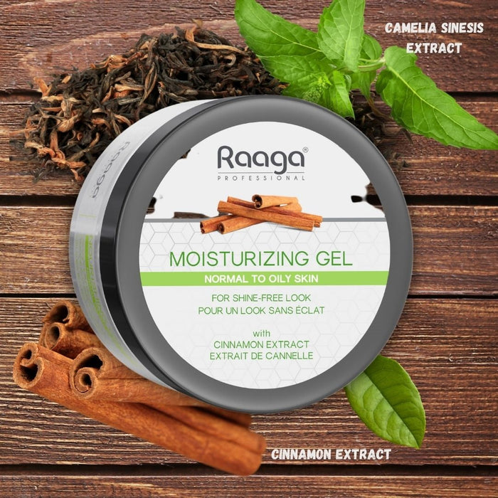Raaga Professional Moisturizing Gel With Cinnamon Extract, For Shine-Free Look, Normal to Oily Skin, 50g