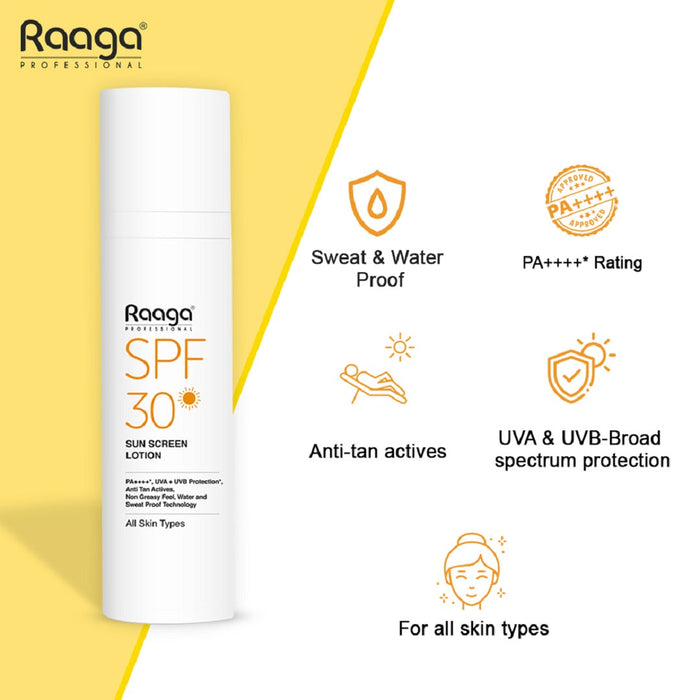Raaga Professional Sunscreen SPF 30, 55 ml Lotion