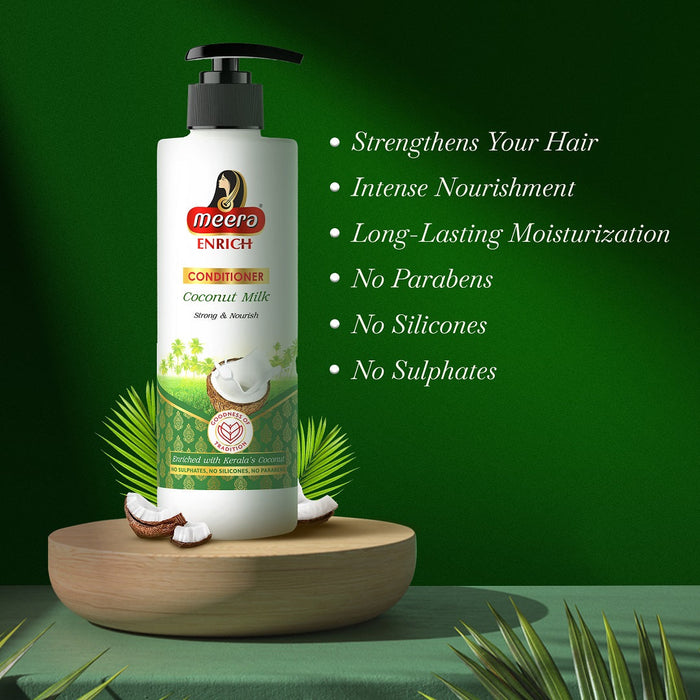 Meera Strong & Nourish Hair Conditioner With Kerala's Coconut Milk 250ml