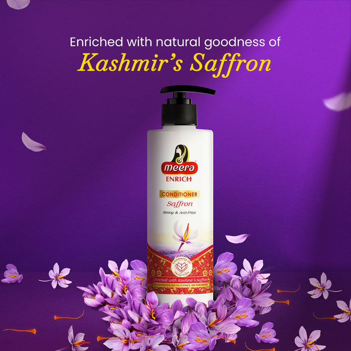 Meera Strong & Anti-Frizz Hair Conditioner With Kashmir's Saffron 250ml